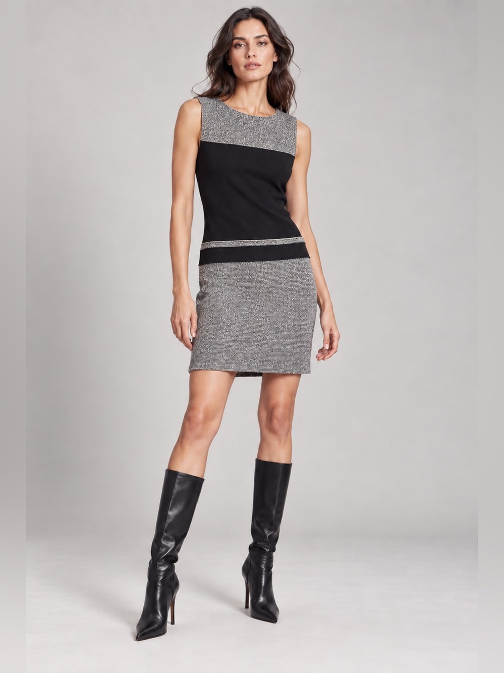 Marie Saint Pierre colour block sheath mini dress
